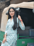 Nikita in Chikankari Co-ord set in Cotton for Women- Green